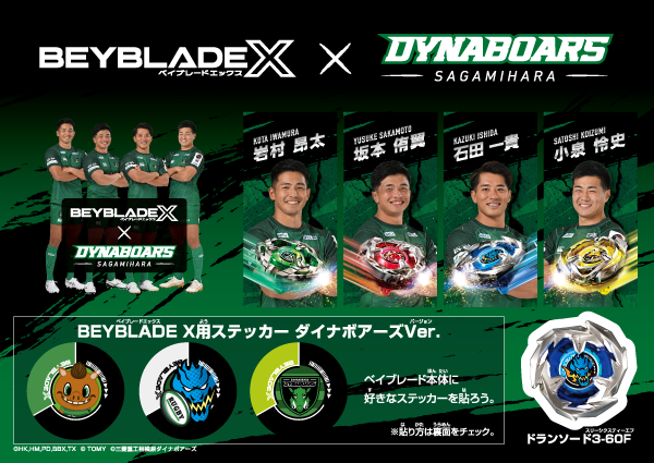 BEYBLADE X × ダイナボアーズ コラボステッカー