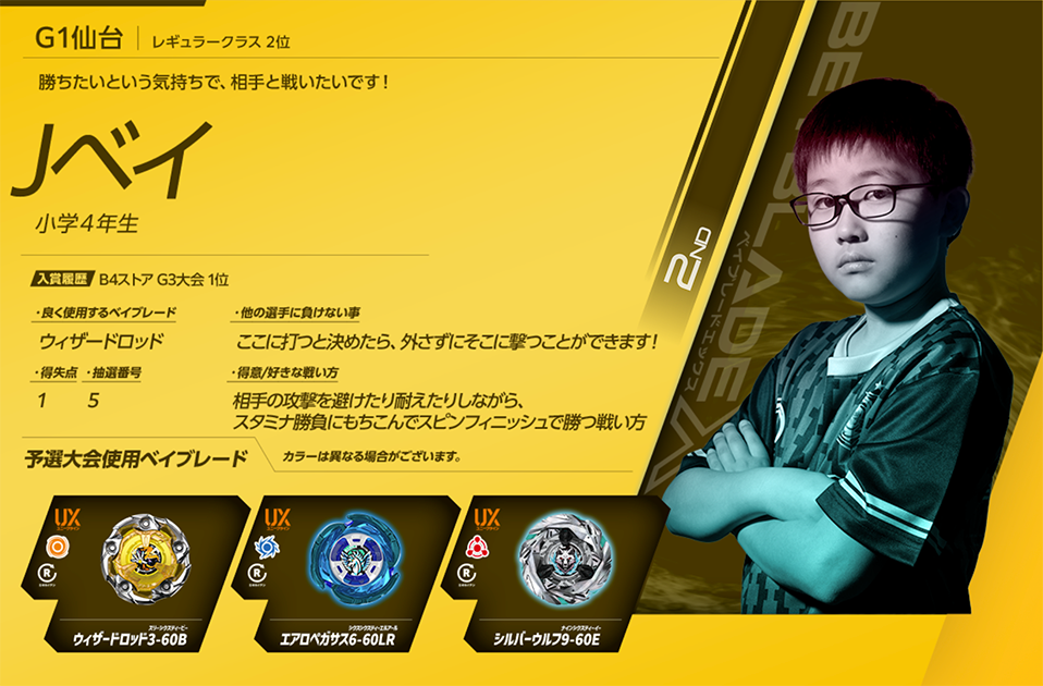 G1仙台 レギュラークラス 2位 Jベイ｜X-TREME CUP GP 2025｜大会