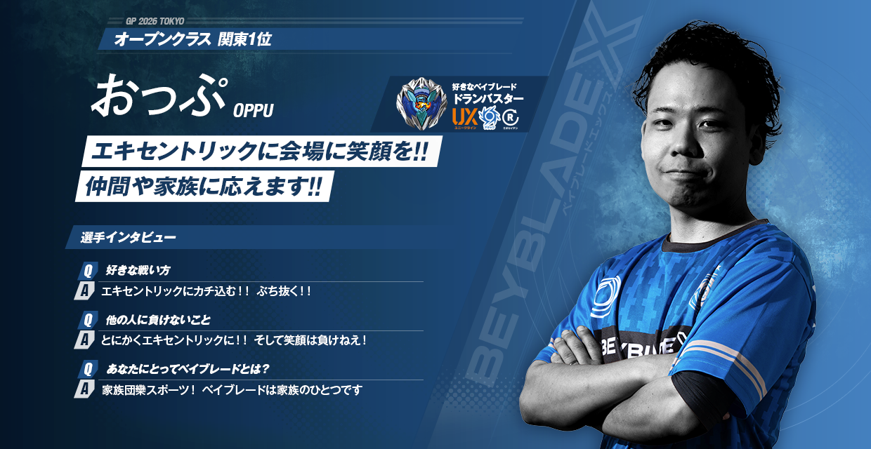 オープンクラス 関東1位 おっぷ