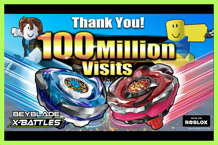 【訪問数1億を突破】BEYBLADE X 公式Robloxタイトル「BEYBLADE X-BATTLES」
